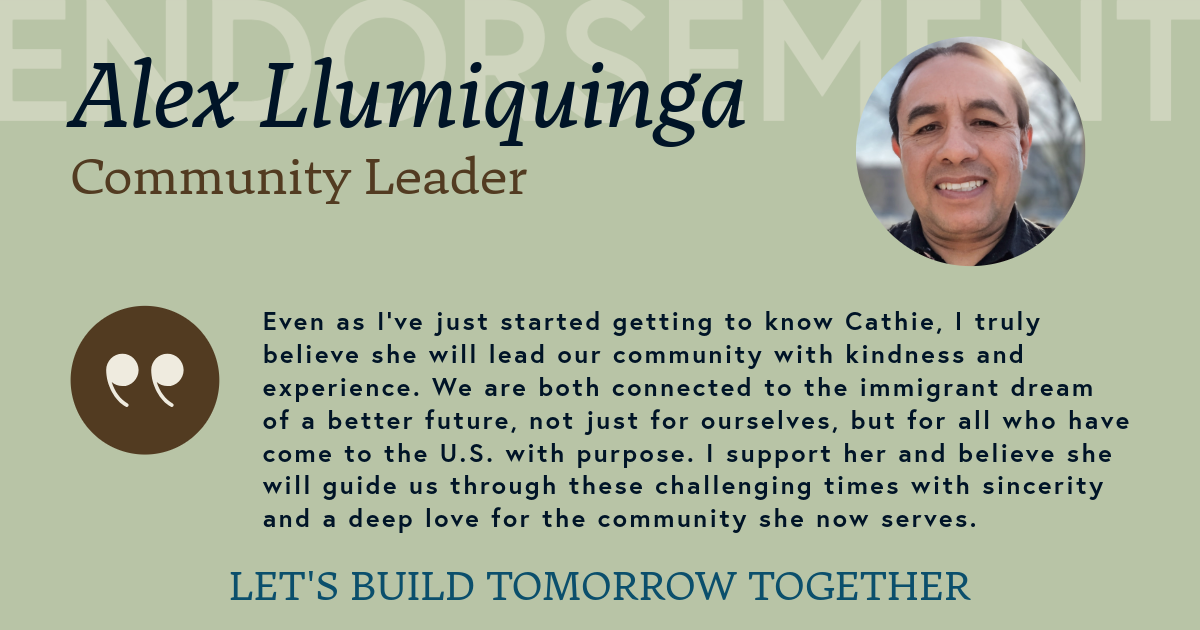 Alex Llumiquinga Endorsement